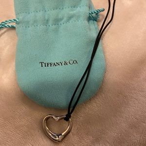 Tiffany Elsa Peretti Open Heart Necklace